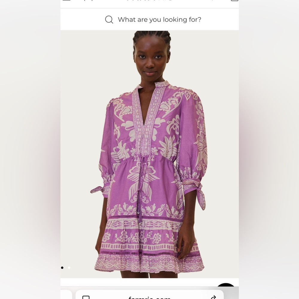 FARM Rio Vibrant Purple Floral Blouse